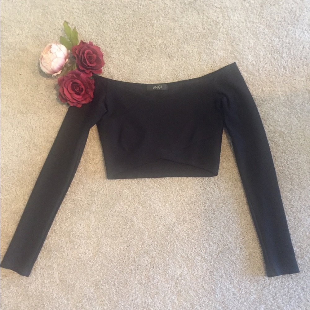 ANGL Long Sleeve Crop Top